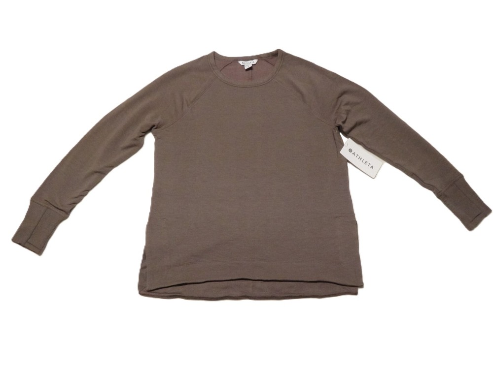 Athleta Coaster Luxe Recover Sweatshirt Women's SMALL Smoky Rose New With Tags!