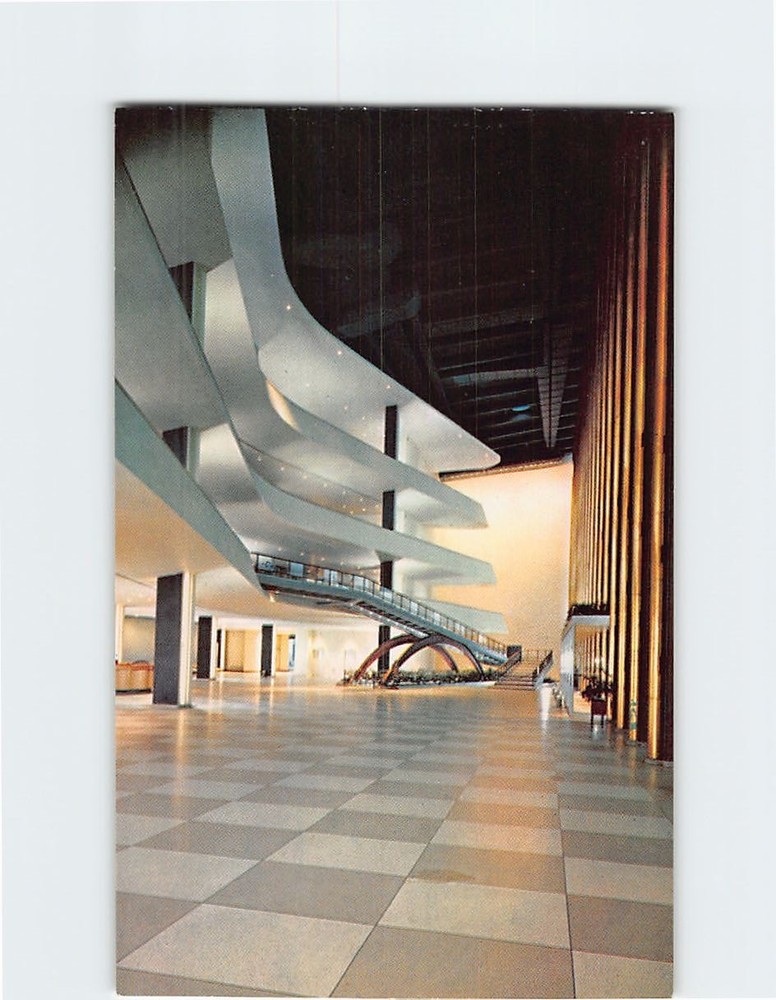 Postcard Lobby of General Assembly Building United Nations Headquarters New York
