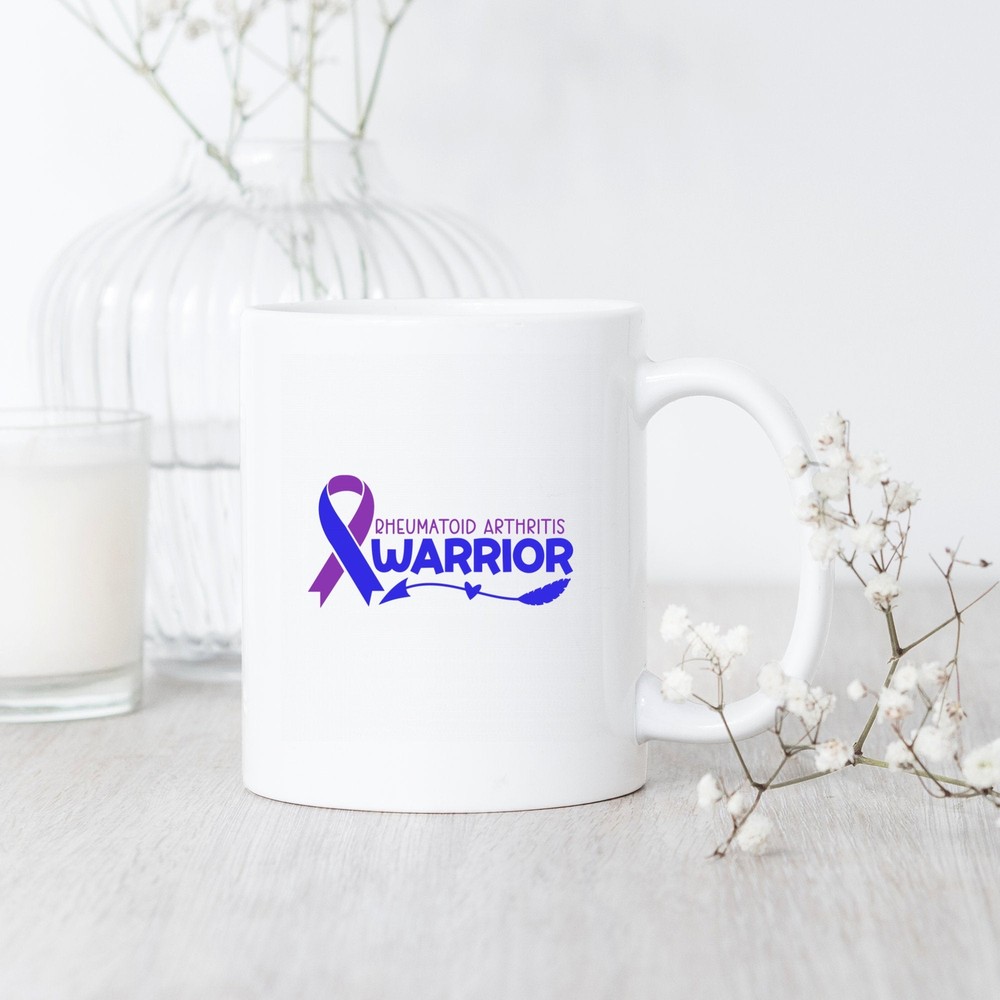 RA Warrior Mug - Rheumatoid Arthritis Awareness Gift for Supporters