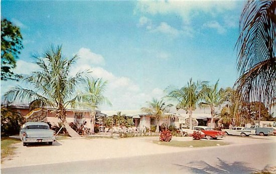 FL, Fort Lauderdale, Florida, Foster Apartments, 1960s Cars, Dexter Press