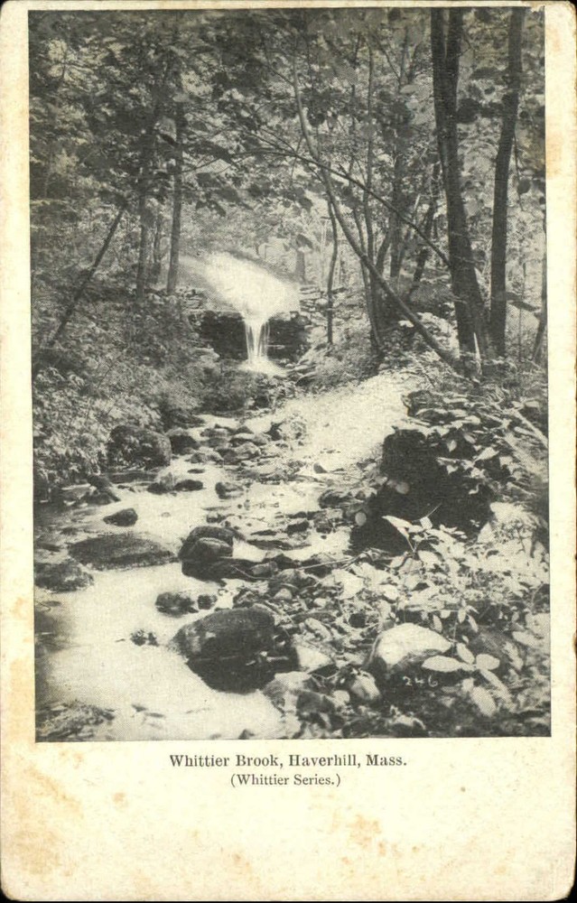 Whittier Brook Haverhill Massachusetts Whittier Series UDB c1905 postcard