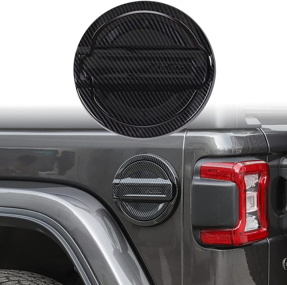 Gas Cap Cover Trim Fuel Tank Decoration Kit for Jeep Wrangler