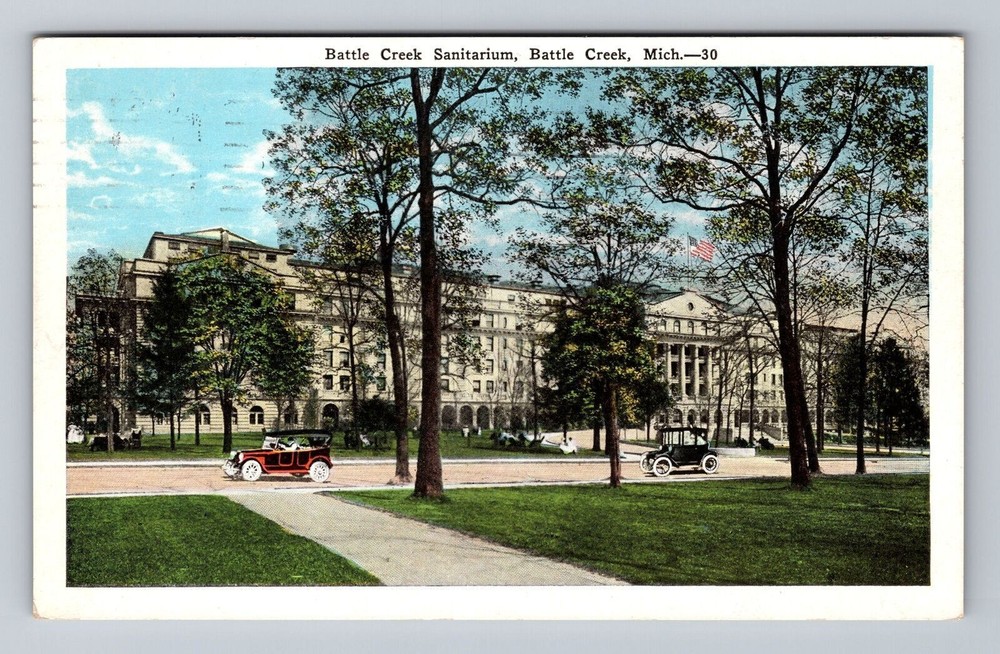 Michigan MI Battle Creek Sanitarium Vintage Postcard