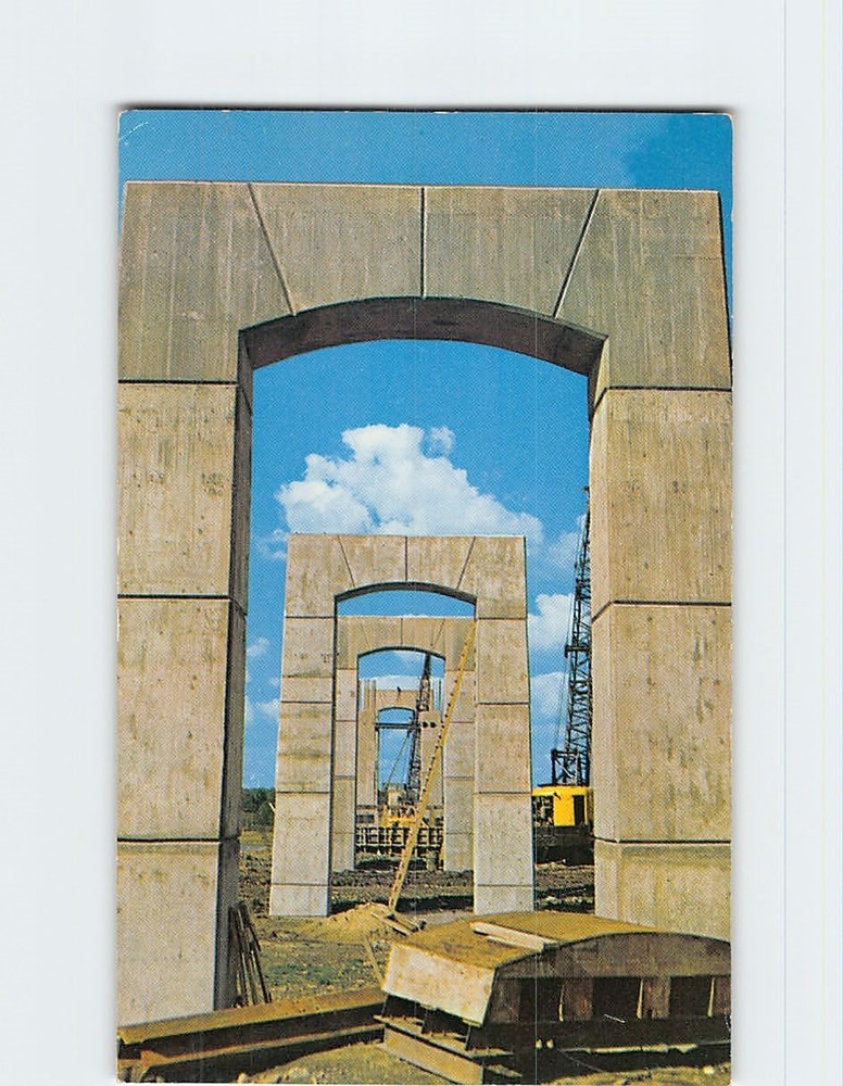 Postcard Billion Dollar Saint St. Lawrence River Seaway Power Project USA-Canada