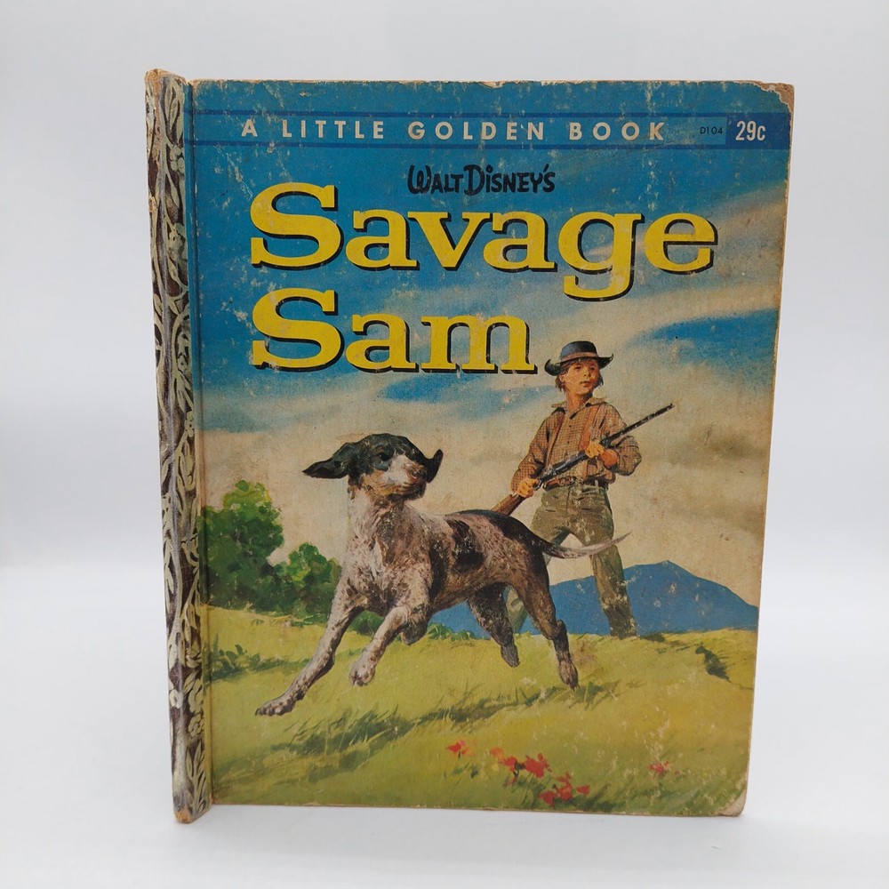 Savage Sam A Little Golden Book  1963 Junk Journal