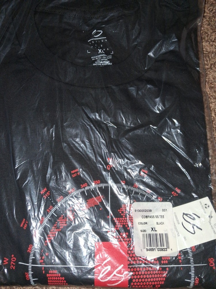 éS Skateboarding Tee NOS Mens Size XL éS footwear, ES, eS, NWT