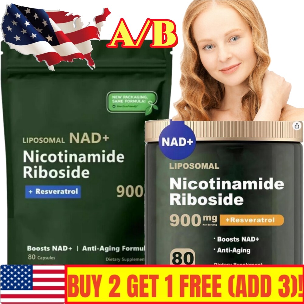 NAD+ Supplement for Anti-Aging Energy Focus & Nicotinamide Riboside Resveratrol