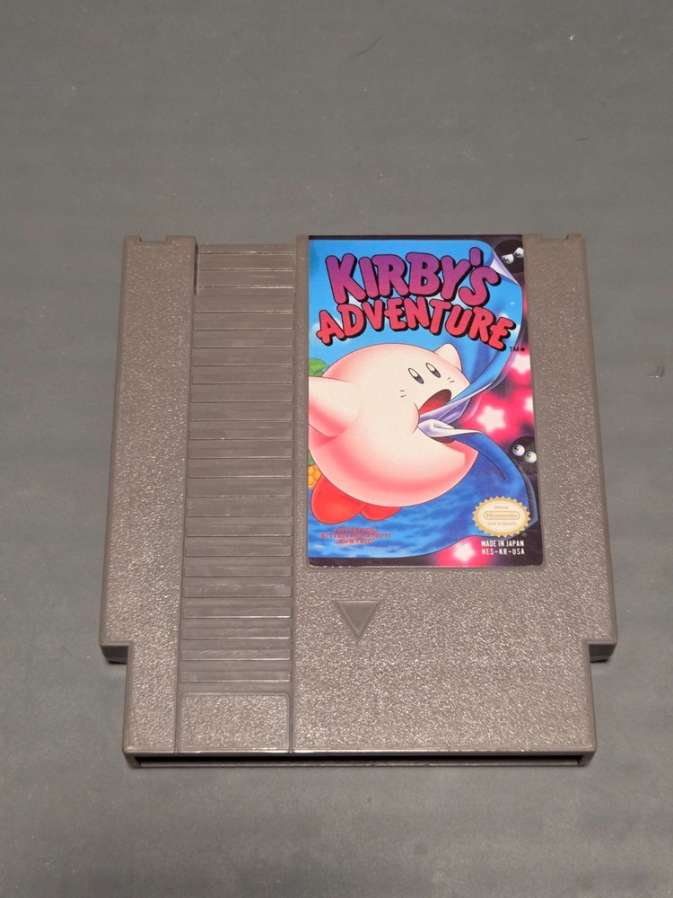 Retro Original Nintendo NES Kirby's Adventure Authentic Game - Tested and Works