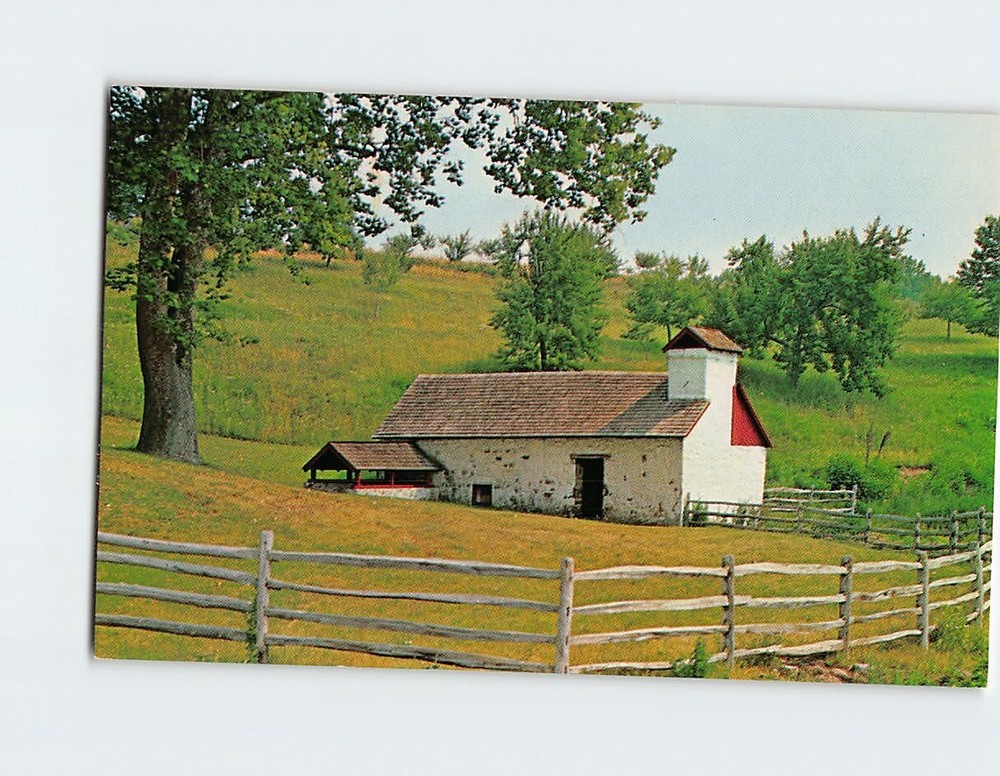Postcard Springhouse Hopewell Village National Historic Site Elverson PA USA