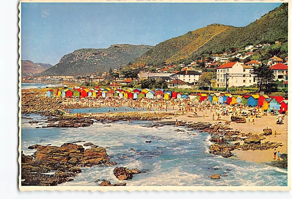 Postcard Aerial View of St. James False Bay South Africa