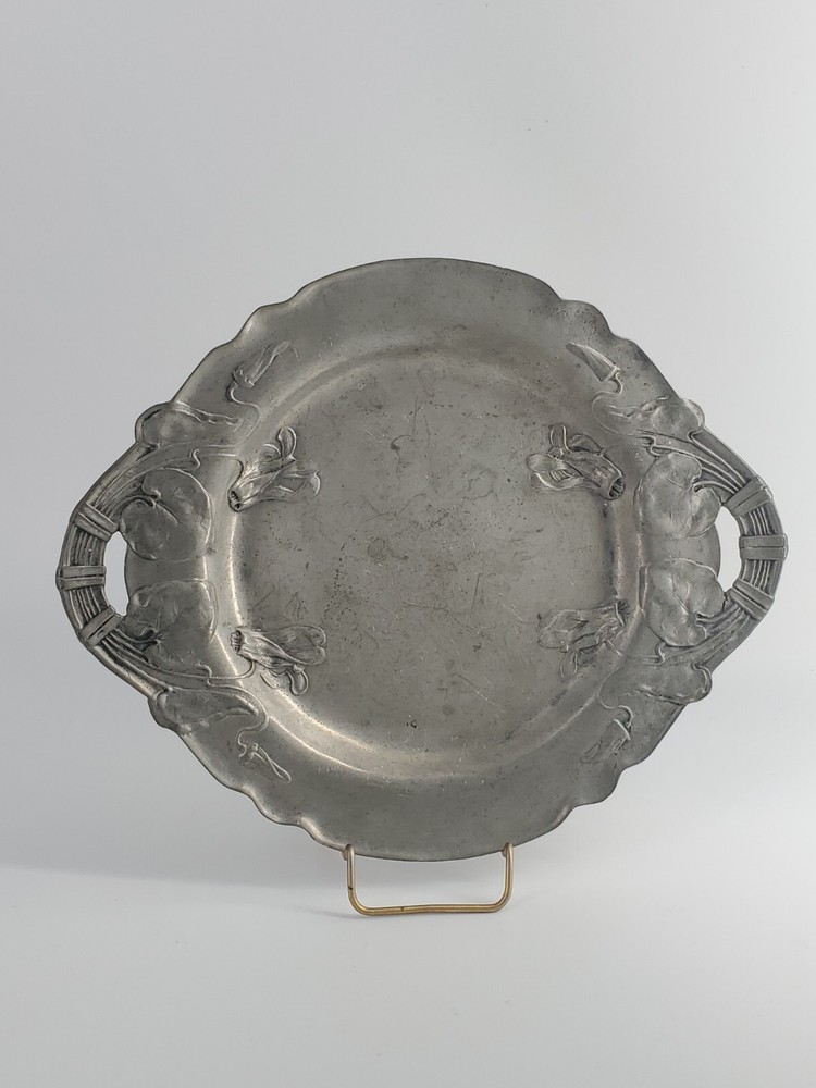 Antique Achille Gamba Art Nouveau Pewter 