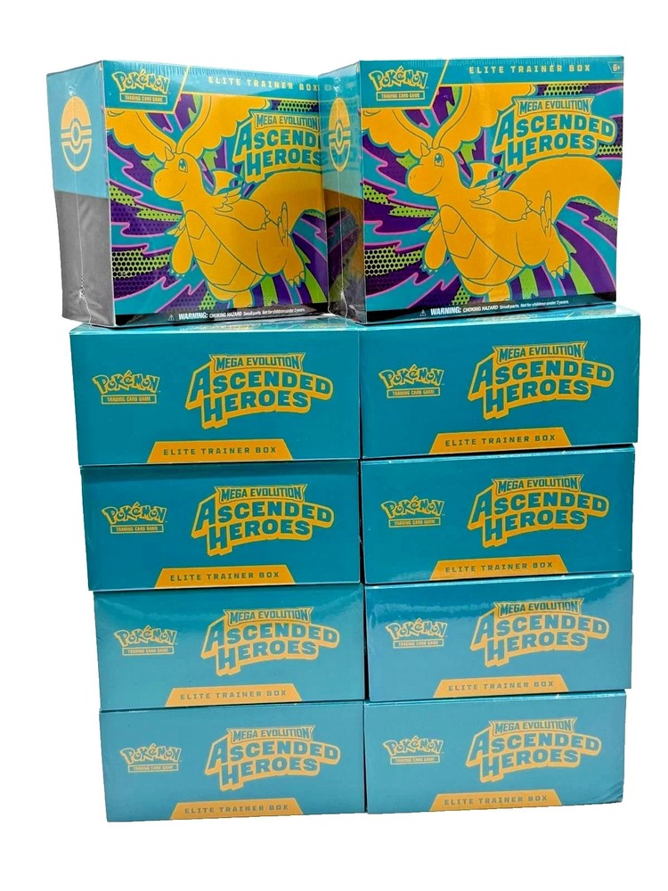 Lot of (10) Pokemon TCG Ascended Heroes Elite Trainer Boxes SEALED ETBPROBSTEIN123 is actively accepting CONSIGNMENTS !!