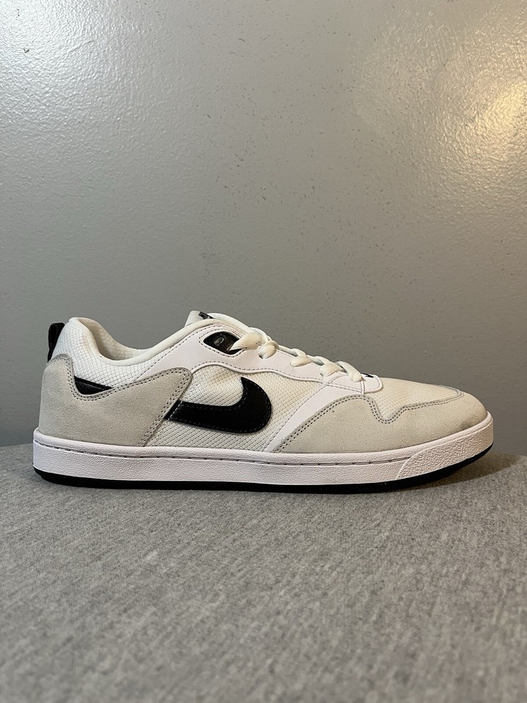 Nike SB Alleyoop White Black Skate Shoes Sneakers Men's Size 11 CJ0882 100
