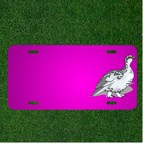 Custom Personalized Car License Plate With Add Names To Bird Wings Feathers