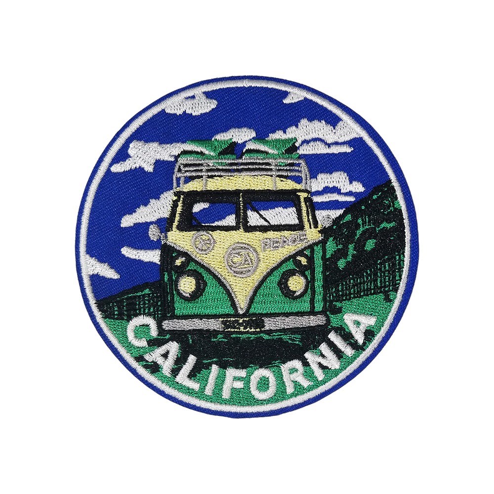 California Van 70s hippie retro boho love applique iron-on embroidered patch new
