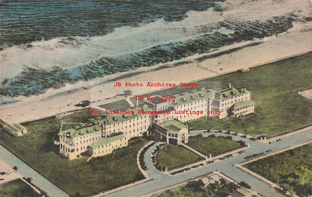 NJ, Sea Girt, New Jersey, Stockton Hotel, Aerial View, Albertype