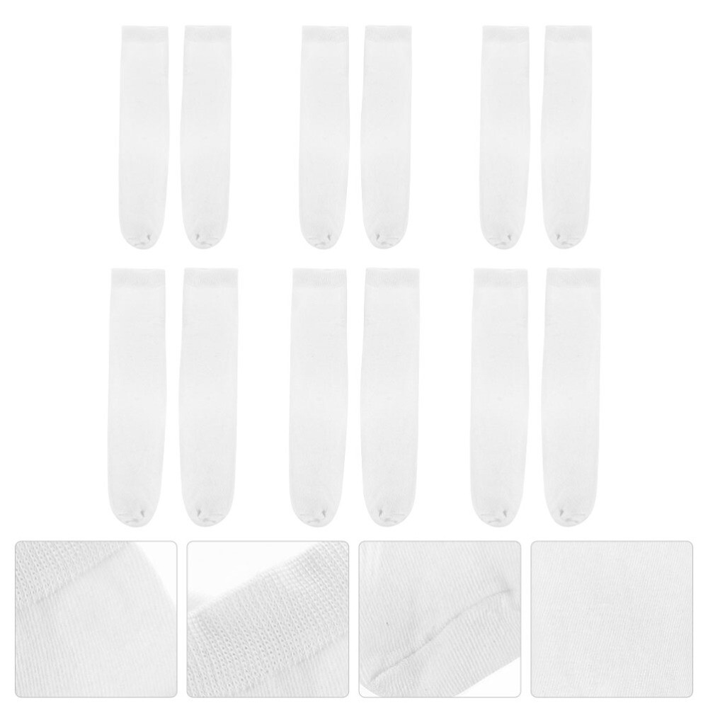 6 Pairs Blank Sublimation Socks Double-sided Printing Tube Sports Crew