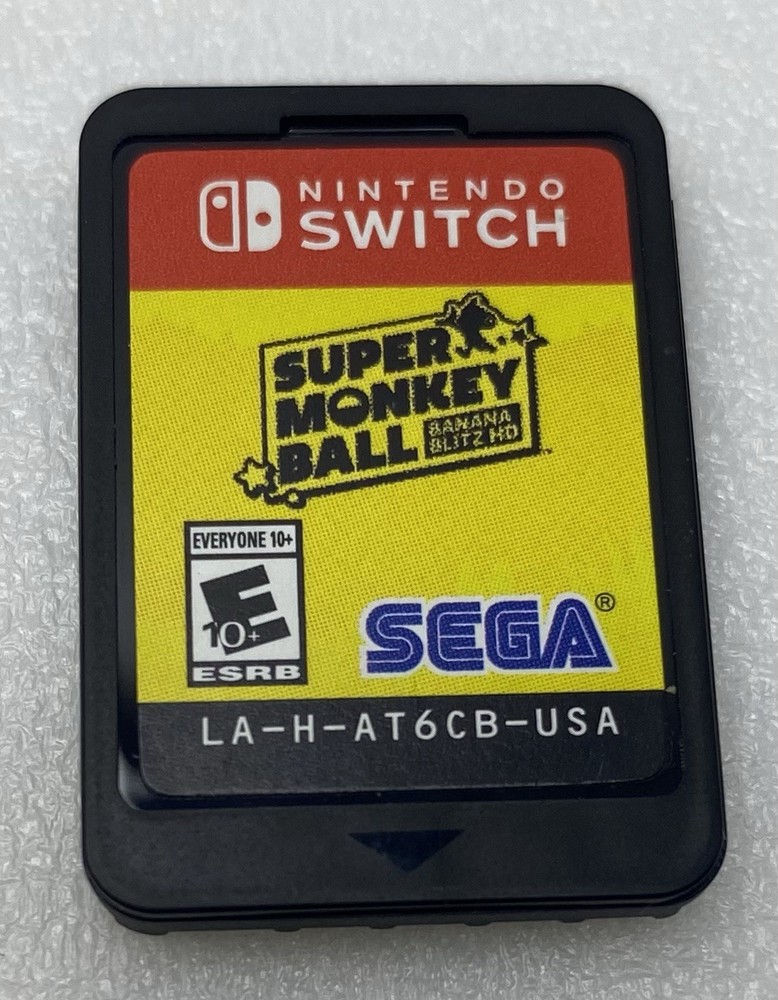 Nintendo Switch Super Monkey Ball Banana Blitz HD Game Excellent No Case