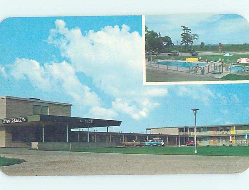 Pre-1980 MOTEL SCENE Champaign Illinois IL m/09 AD9028