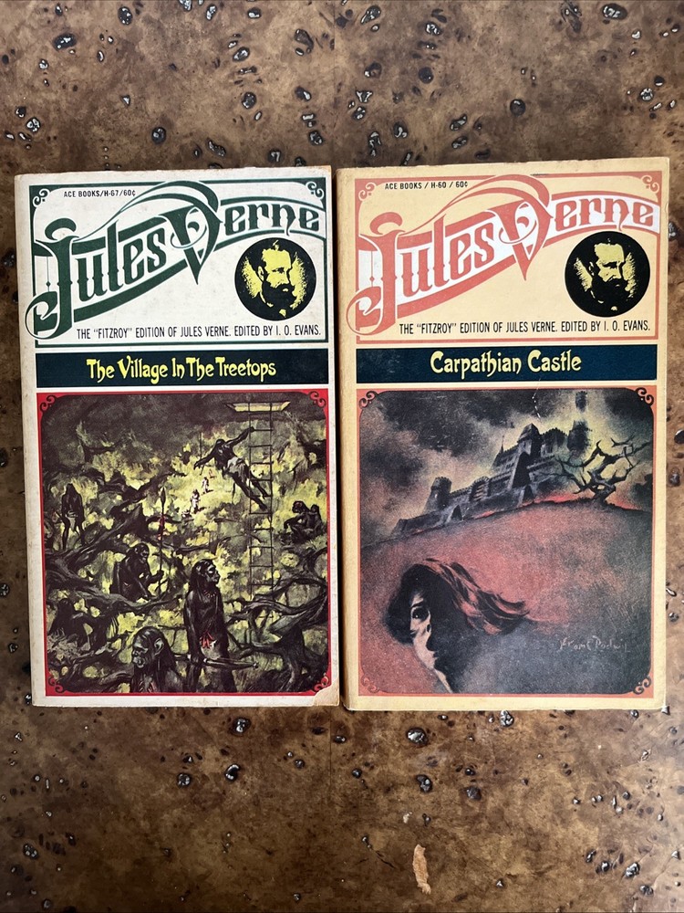Jules Verne Vintage Paperback Lot of 2 The “Fitzroy” Edition
