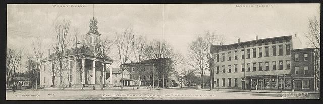 Photo:East view - public square, McConnelsville, Ohio