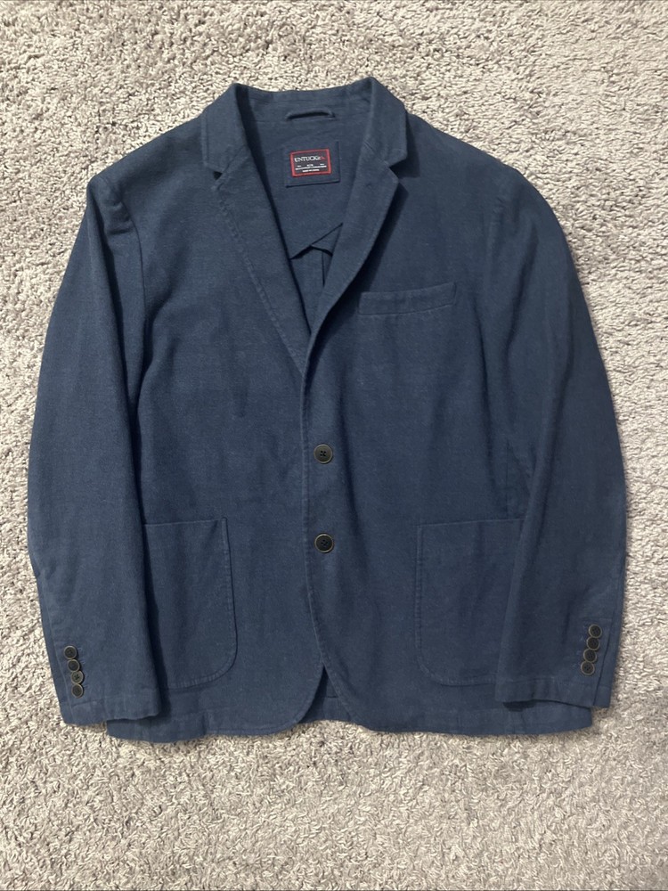 UNTUCKIT Men’s Rothberg Cotton Blend Blue 2-button Blazer Size 42R