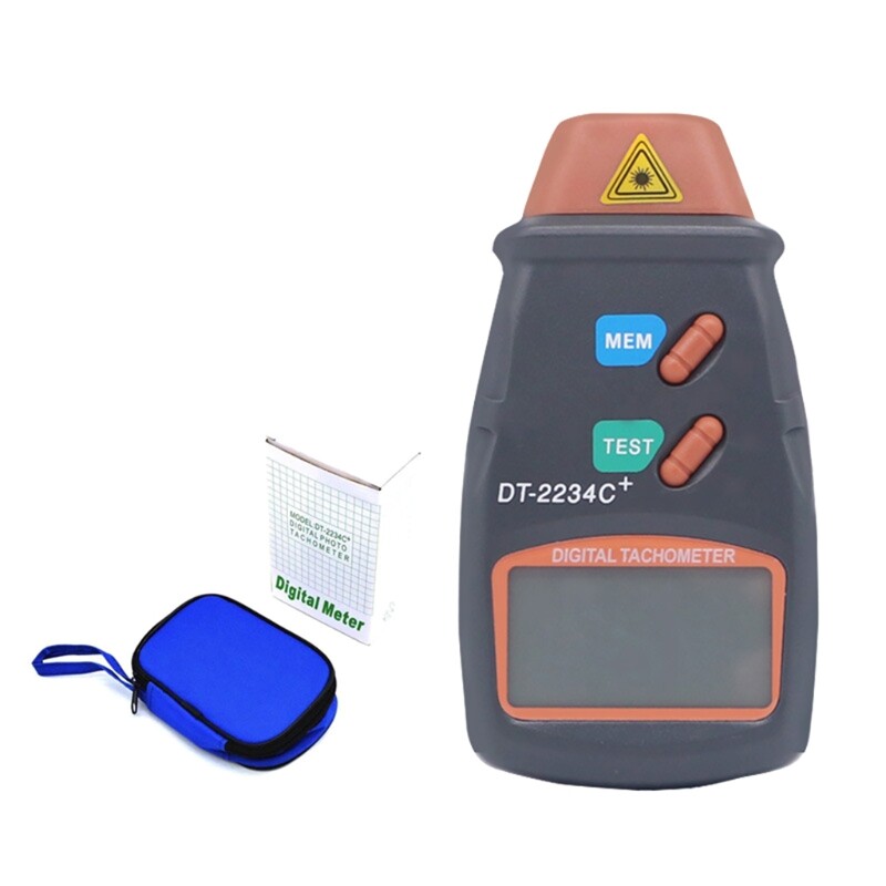 Digital Tachometer LCD Display Small Engine Motor Speed Laser- Counter RPM Meter