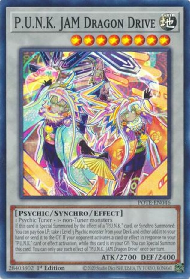 P.U.N.K. JAM Dragon Drive 1st Ed Super Rare Near Mint POTE-EN046  