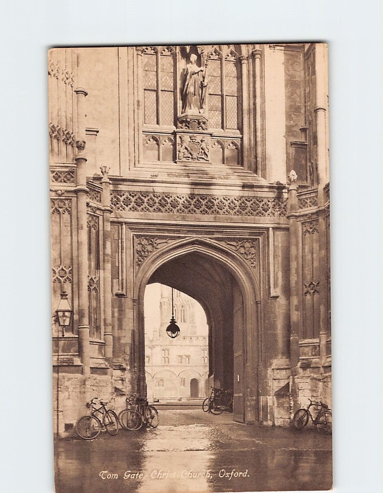 Postcard Tom Gate, Christ Church, Oxford, England