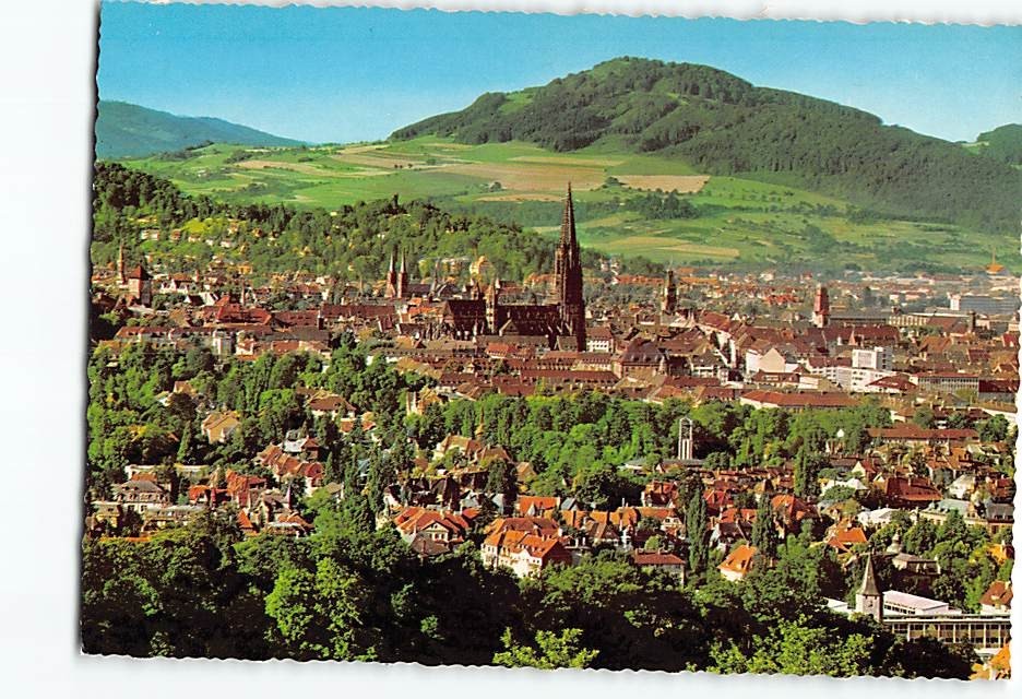 Postcard Aerial View Freiburg im Breisgau Germany