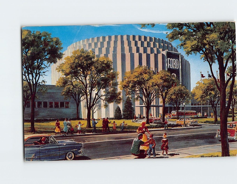 Postcard Ford Rotunda Dearborn Michigan USA