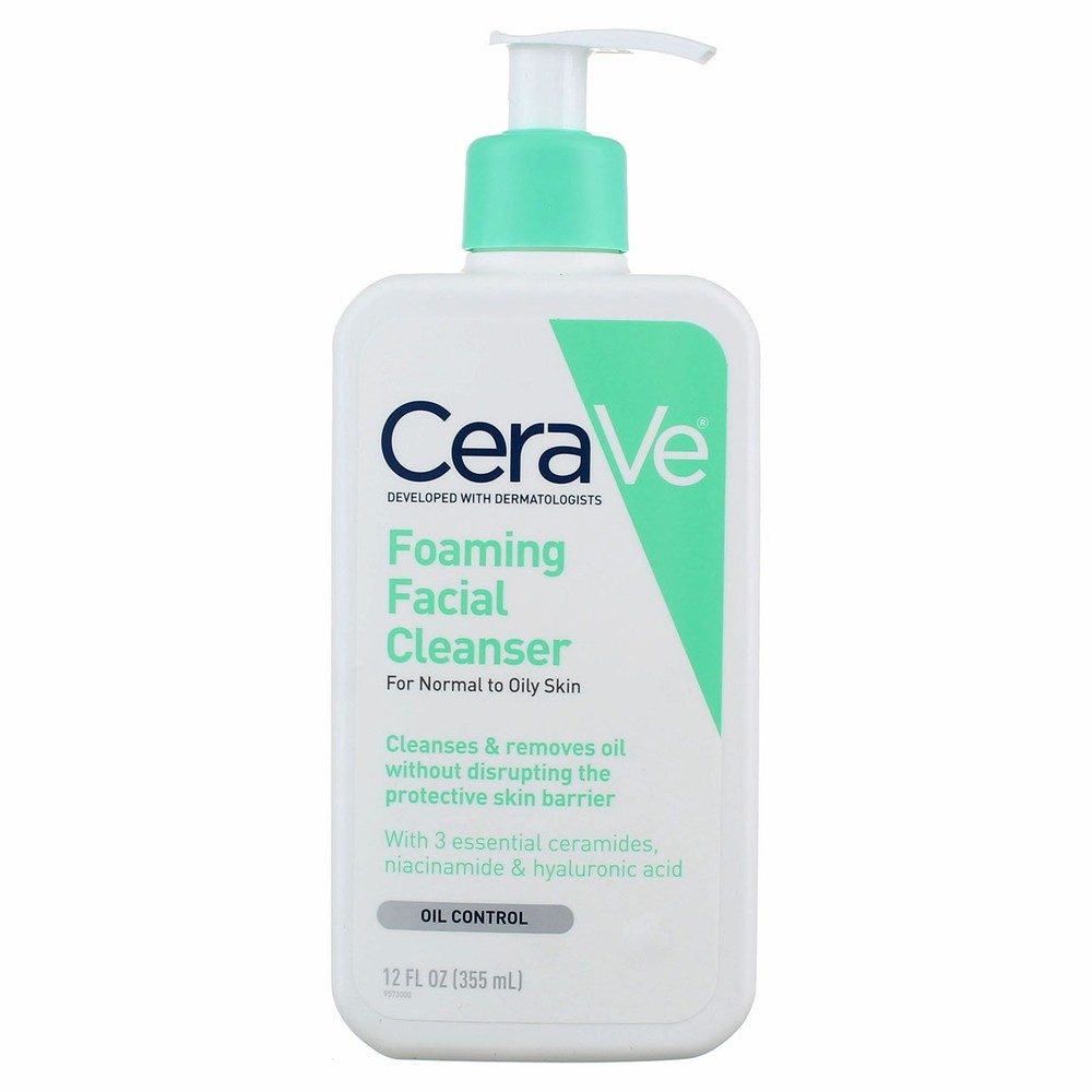 4 Pack CeraVe Oil Control Facial Cleanser 12 fl oz for Oily Skin