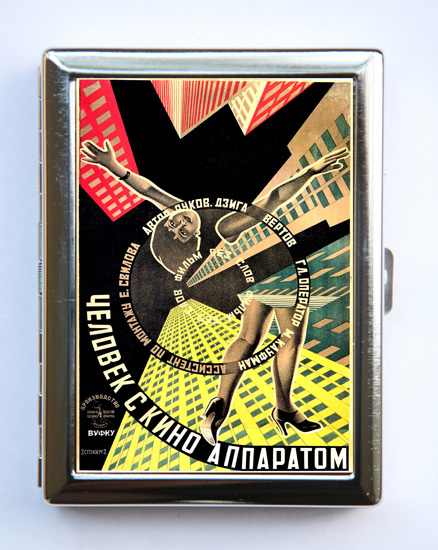 Man with a Camera Cigarette Case Wallet Business Card Holder russian russia