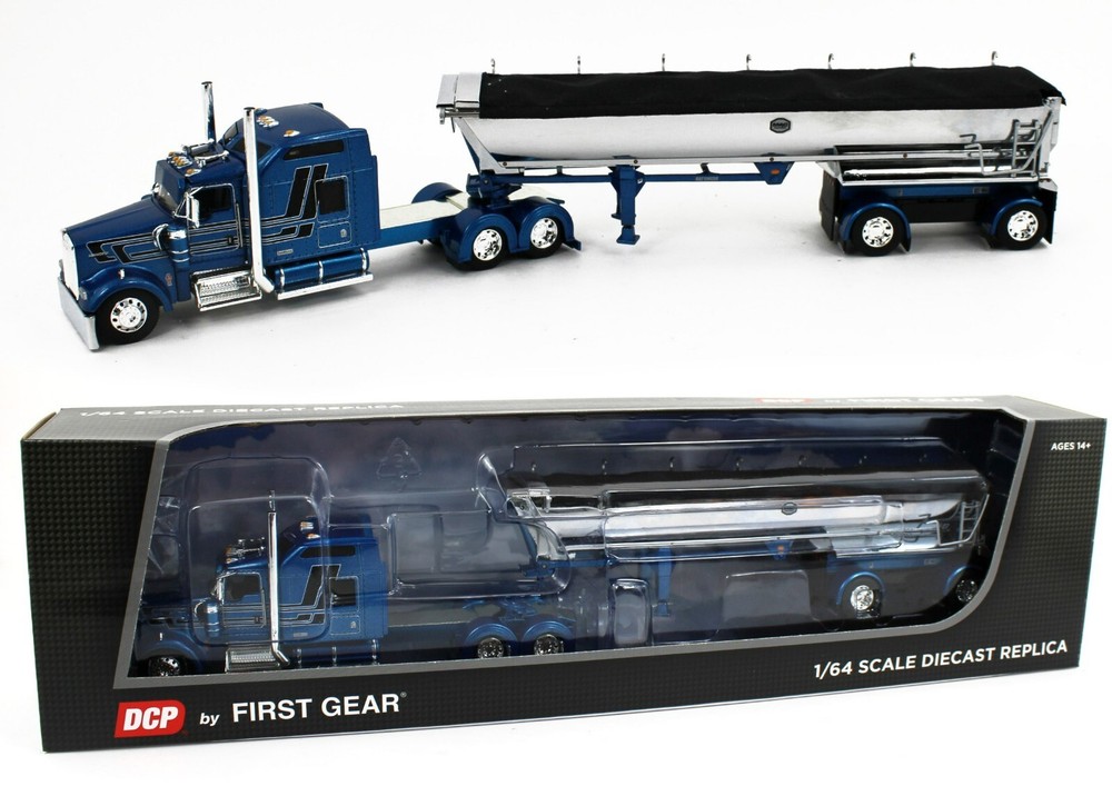 DCP 1:64 *BLUE* Kenworth W900L 86