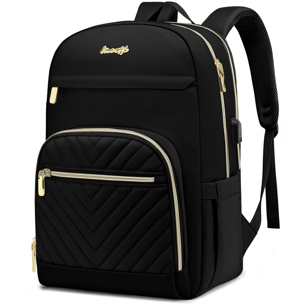 Laptop Backpack for Women Work Bookbag: 15.6 Inch College Backpacks with USB ...