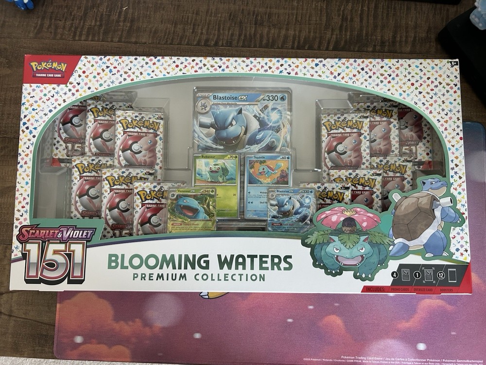 Pokémon Scarlet & Violet 151 Blooming Waters Premium Collection NEW- SEALED