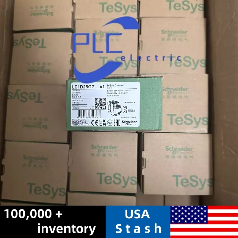 LC1D25G7 Schneider 3-Phase Contactor 3NO 120VAC 50/60Hz Coil US Stock