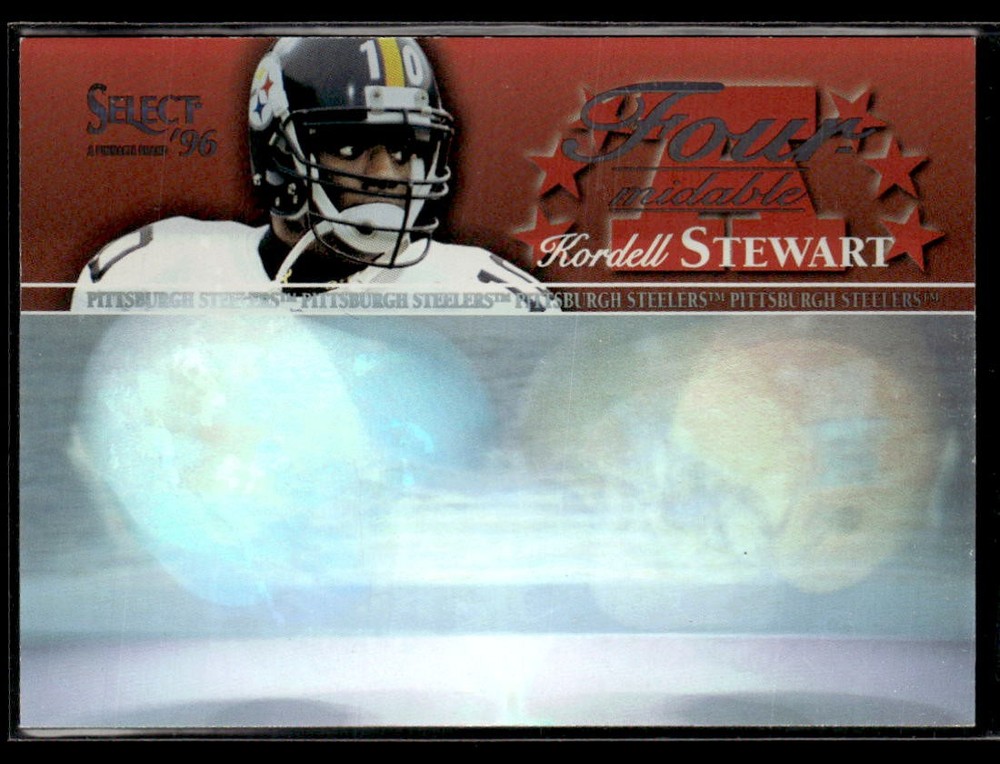 1996 Select #9 Kordell Stewart Four-midable Football Card 0601I