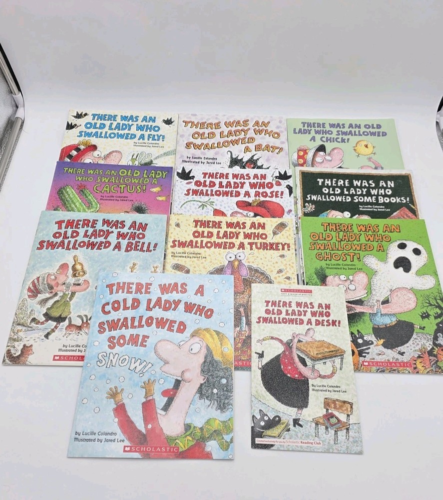 There Was an Old Lady Who... lot of 11 books by Lucille Colandro TPB
