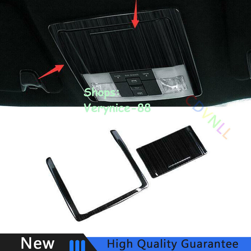 For Ford Explorer 2016-2019 Black Titanium Front Reading Light Lamp Frame Trim