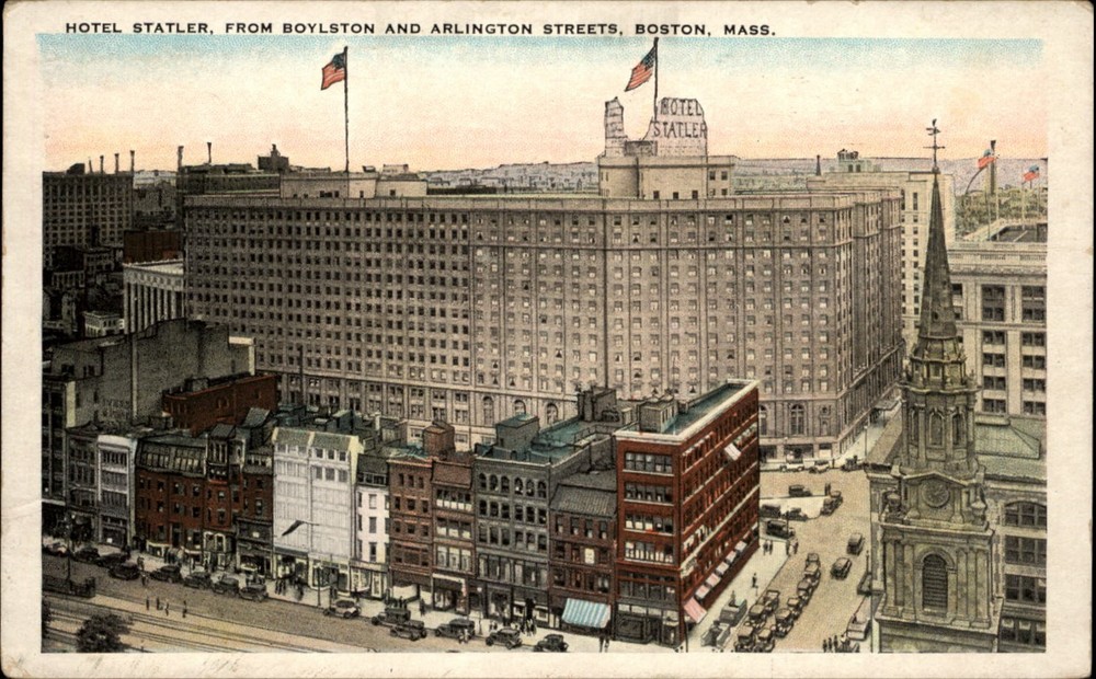 Hotel Statler Boston Massachusetts vintage postcard p687