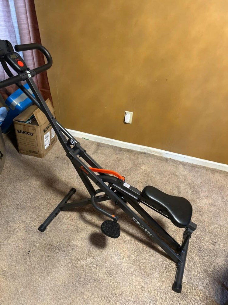 Smart Upright Row-N-Ride Trainer for Full-Body Home Workouts – Arms, Glutes, Legs