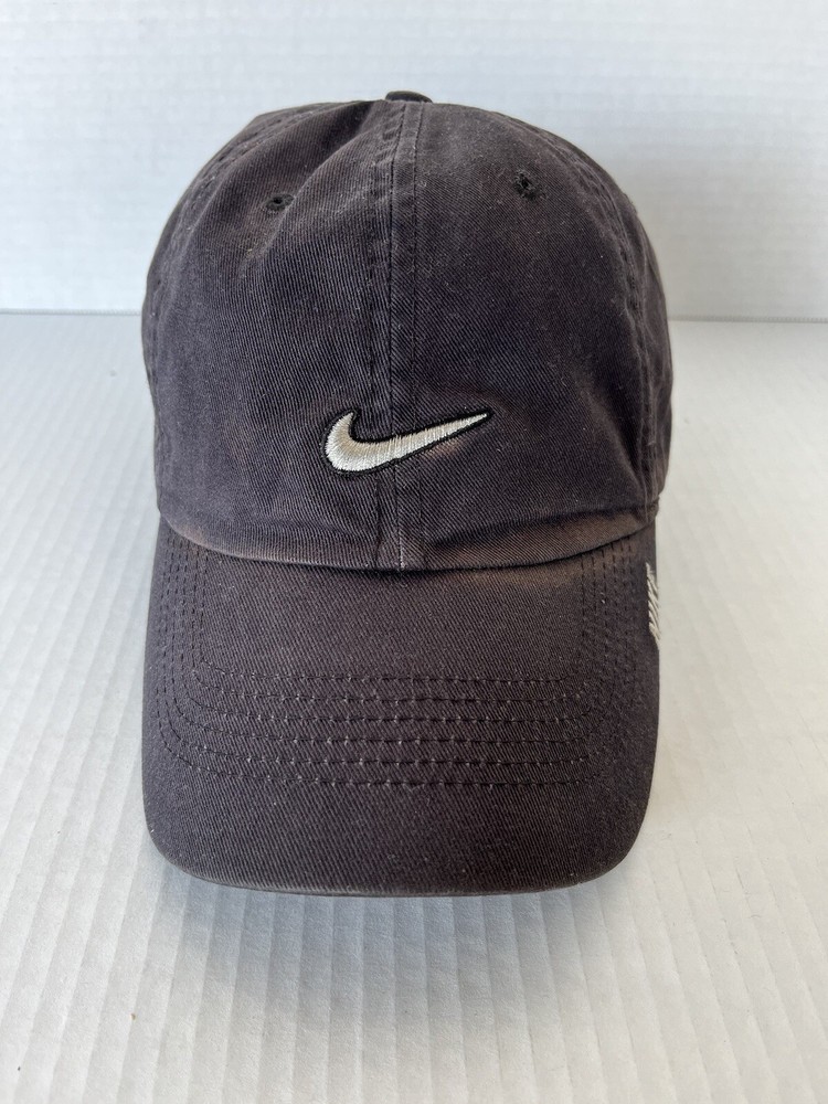 Nike Heritage86 Hat Cap Strapback Black Swoosh Athleisure Mens Outdoor Workout