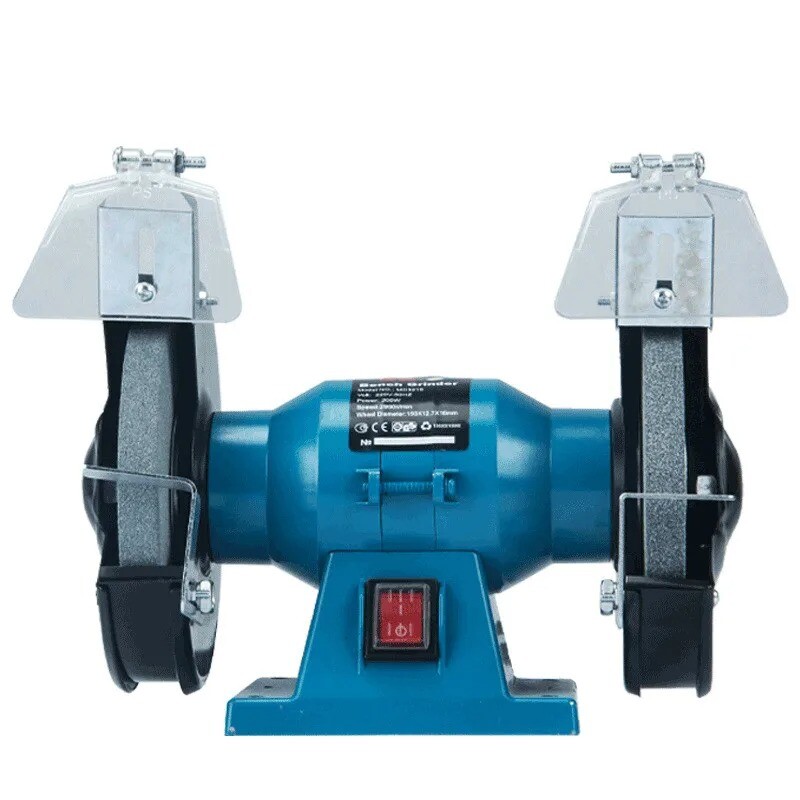 Compact 6-inch bench grinder for precision polishing and grinding