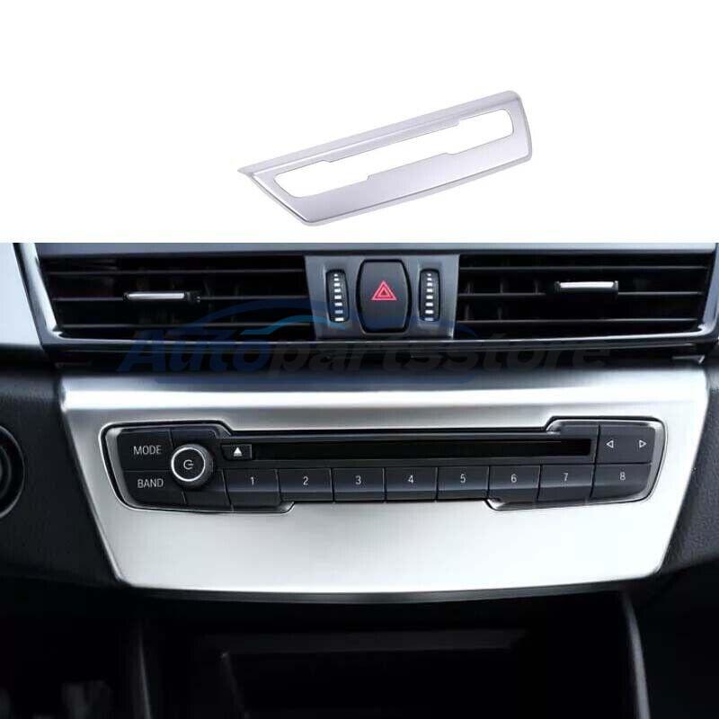 Matte Silver CD Switch Frame Trim For BMW 2 Series Touring Middle Console 15-19