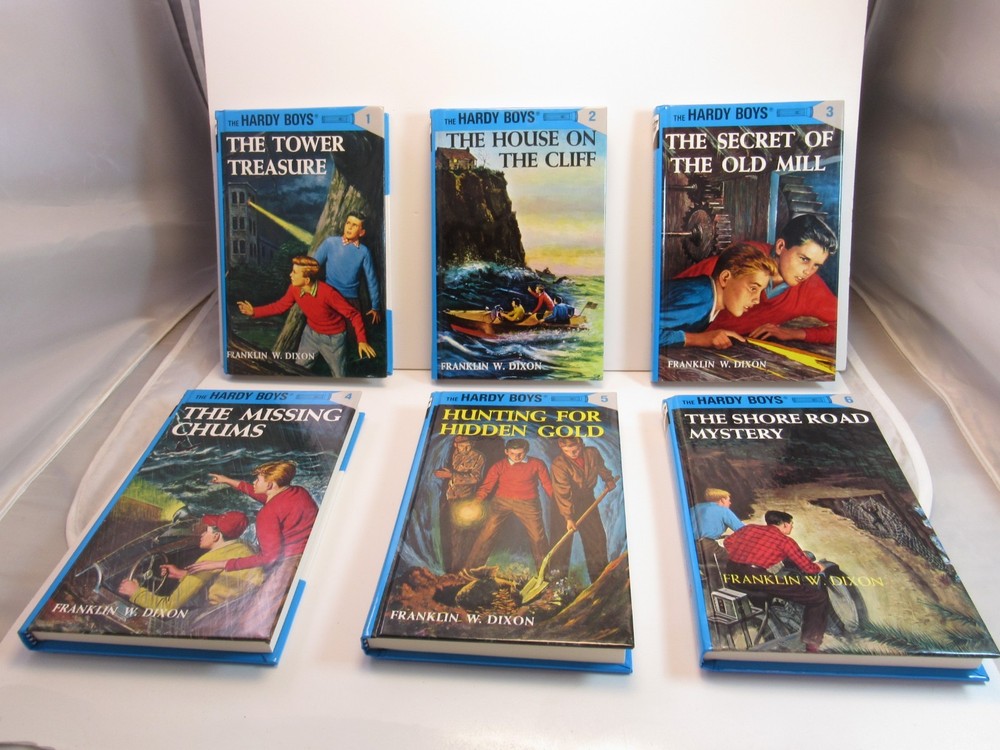 Hardy Boys Books 1-6 Set Franklin W. Dixon Hardcover Grosset & Dunlap Mystery