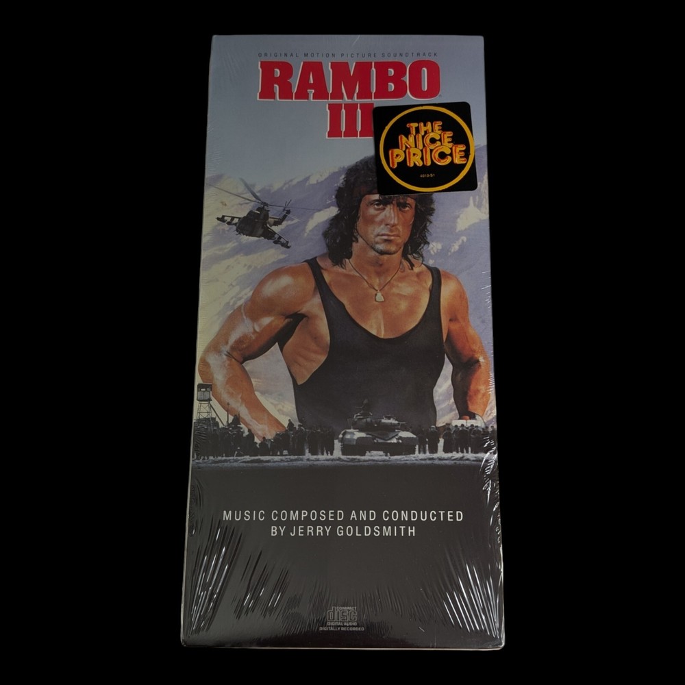 SEALED, Jerry Goldsmith – Rambo III, Audio CD, 1st edition, Longbox, US, 1988