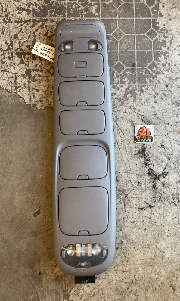 01-04 Toyota Sequoia OEM Overhead Console Dome Map Light Storage W/O Sunroof