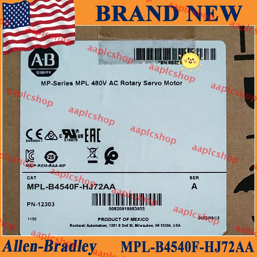 MPL-B4540F-HJ72AA Brand New AB Servo Motor MPL Series In Stock