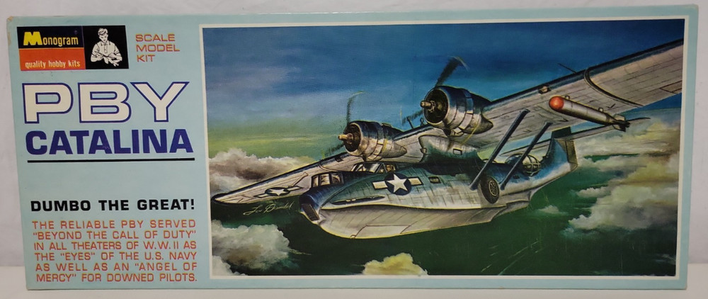 Monogram PBY Catalina Dumbo The Great 1/104 Model Kit PA197 VTG 1967